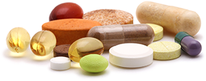 Active pharmaceutical ingredients in tablet, capsule and softgel form